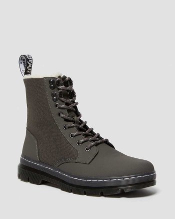 Dr Martens Combs Fleece Lined Lifestyle Topanky Damske Čierne | 2936-JWCOB
